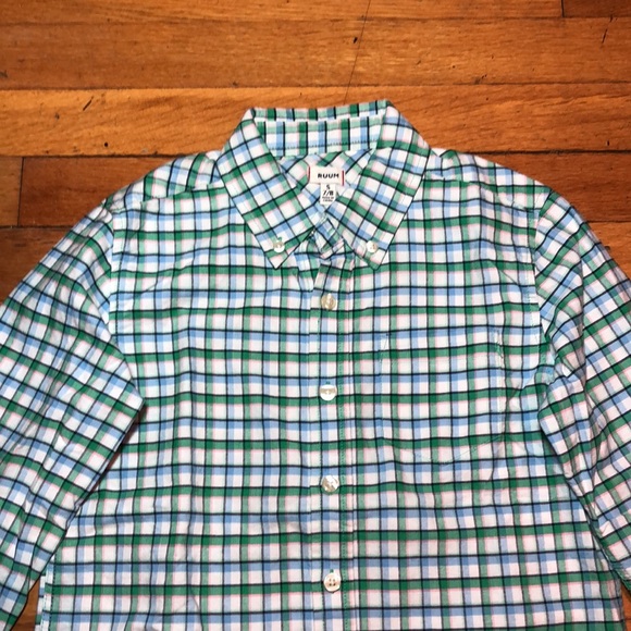RUUM Boys or Kid’s Flannel Button Down Shirt, size Small 7/8 - Picture 3 of 10